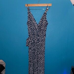 SHEIN floral blue dress